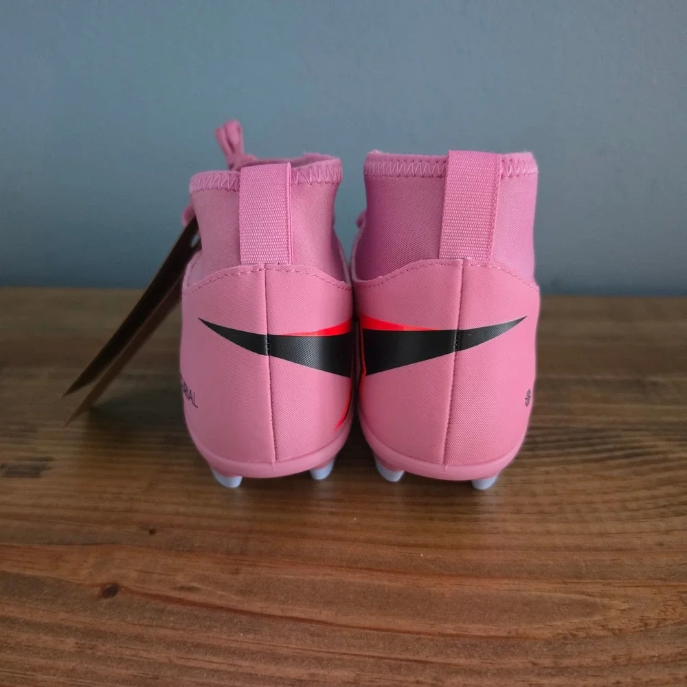 Nike Kids Soccer Cleats Jr Superfly 10 Club FG/MG  Pink Magic Flamingo 1Y